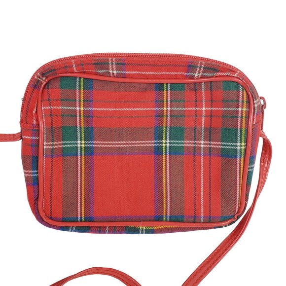 Vintage Mundi Y2K Tartan Plaid Mini Shoulder Bag Crossbody - Picture 2 of 6